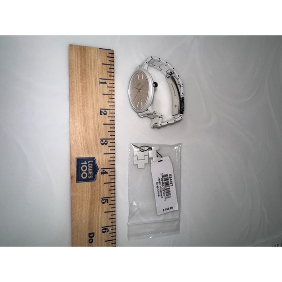 FOSSIL JACQUELINE 3-Hand Date Pearl White Stainless Steel Women's Watch *READ* - Picture 7 of 9